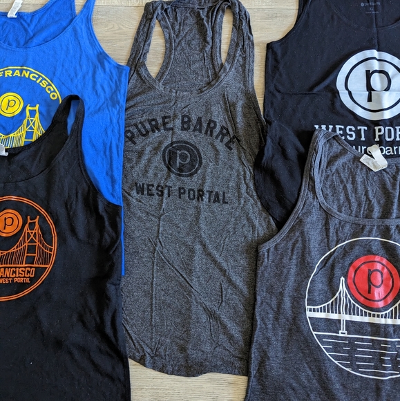 Pure 🅿️🅱️ Barre tank🎽tops lot of 5️⃣ - Picture 2 of 4